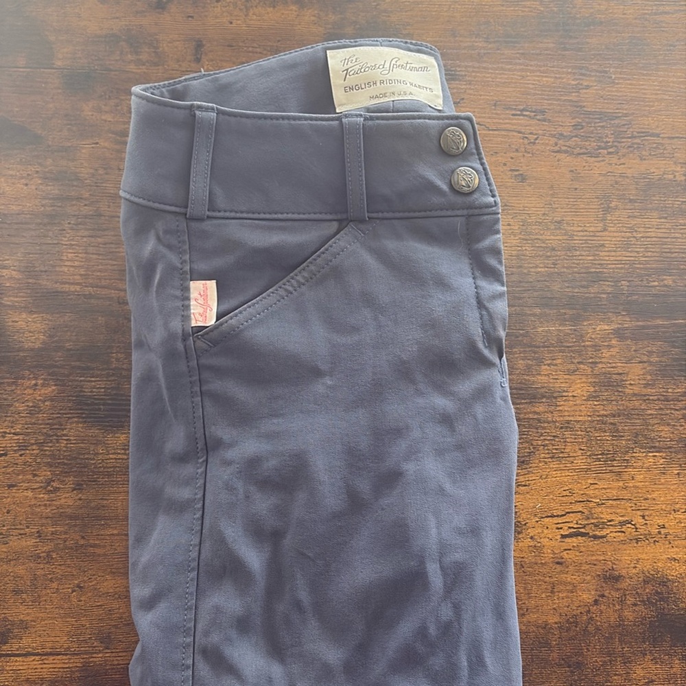 The Tailored Sportsman Blue Leggings/Breeches High-Waisted Performance